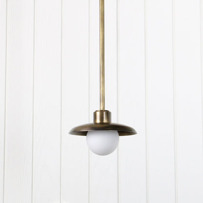 Muir Pendant - Rod in Patina Brass