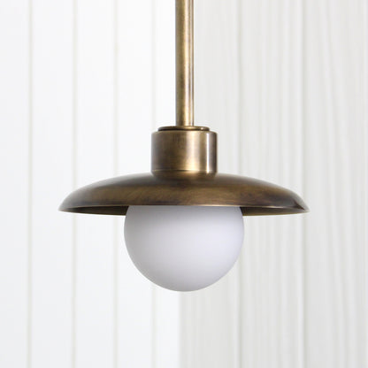 Muir Pendant - Rod in Patina Brass