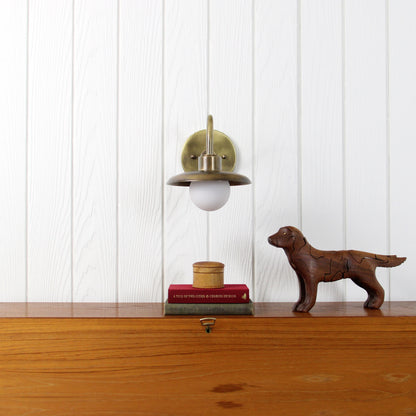Muir Wall Sconce in Patina Brass