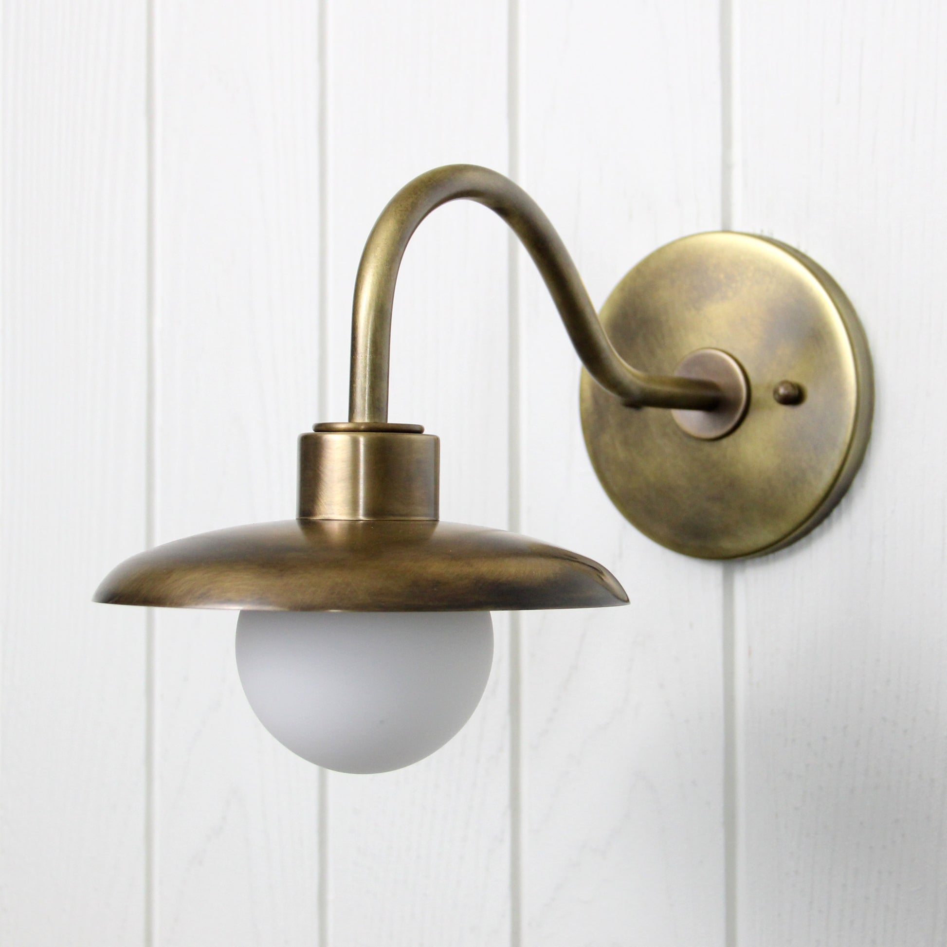 Muir Wall Sconce in Patina Brass