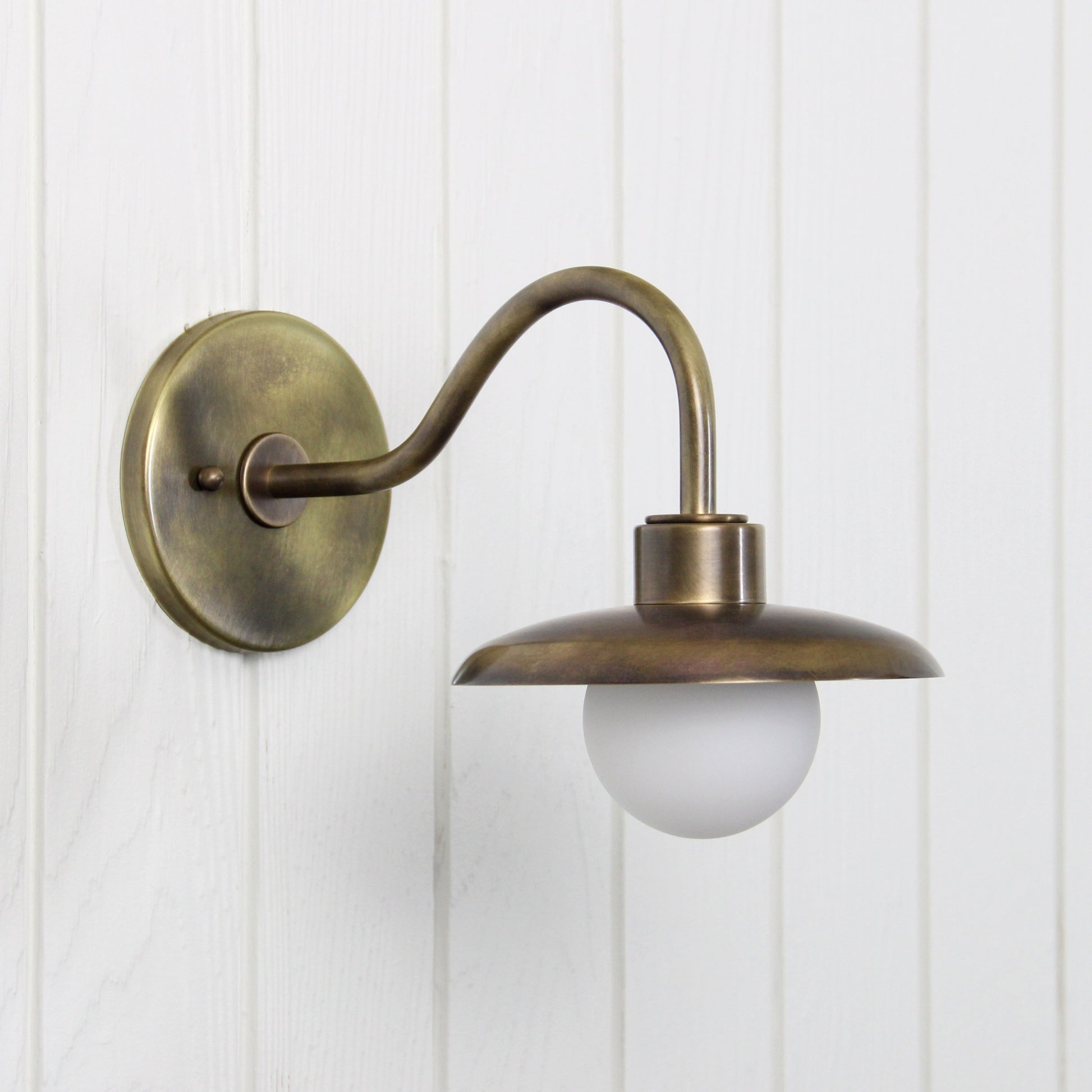 Muir Wall Sconce in Patina Brass