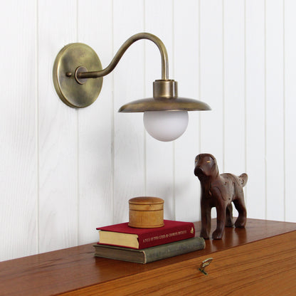Muir Wall Sconce in Patina Brass