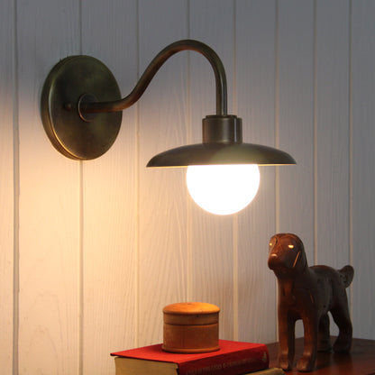 Muir Wall Sconce in Patina Brass