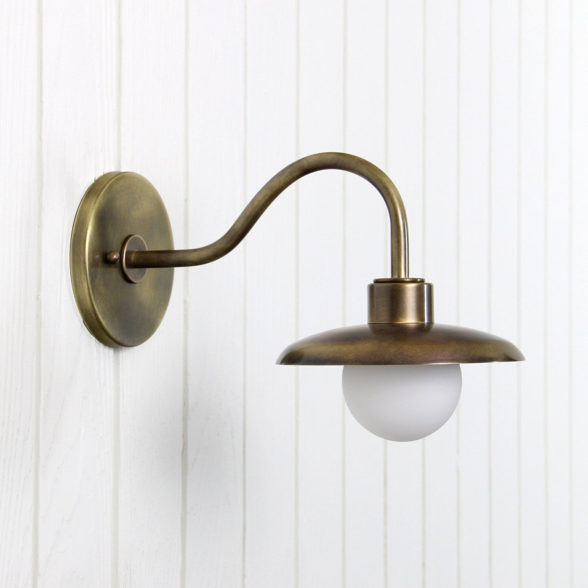 Muir Wall Sconce in Patina Brass