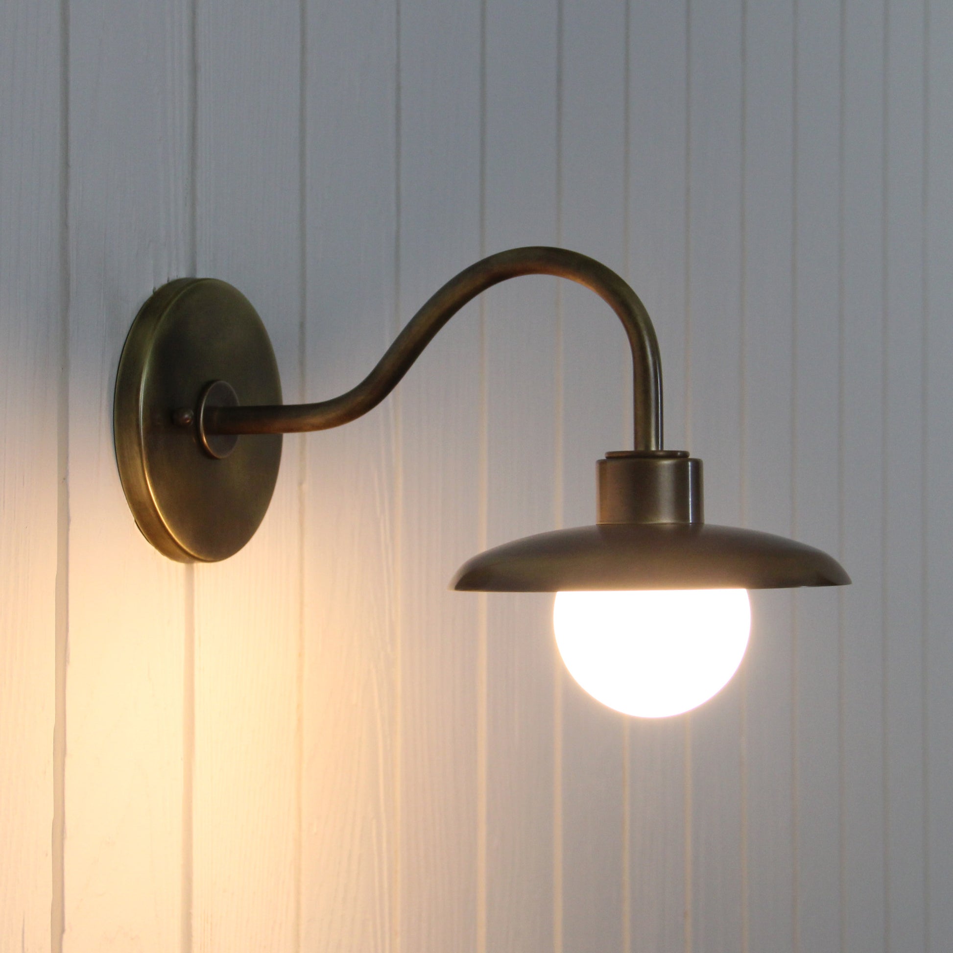 Muir Wall Sconce in Patina Brass
