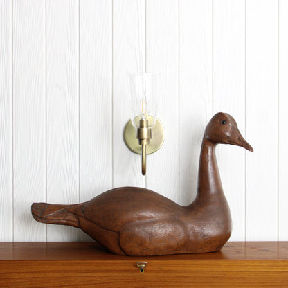 Norwich Long Arm Wall Sconce in Vintage Brass