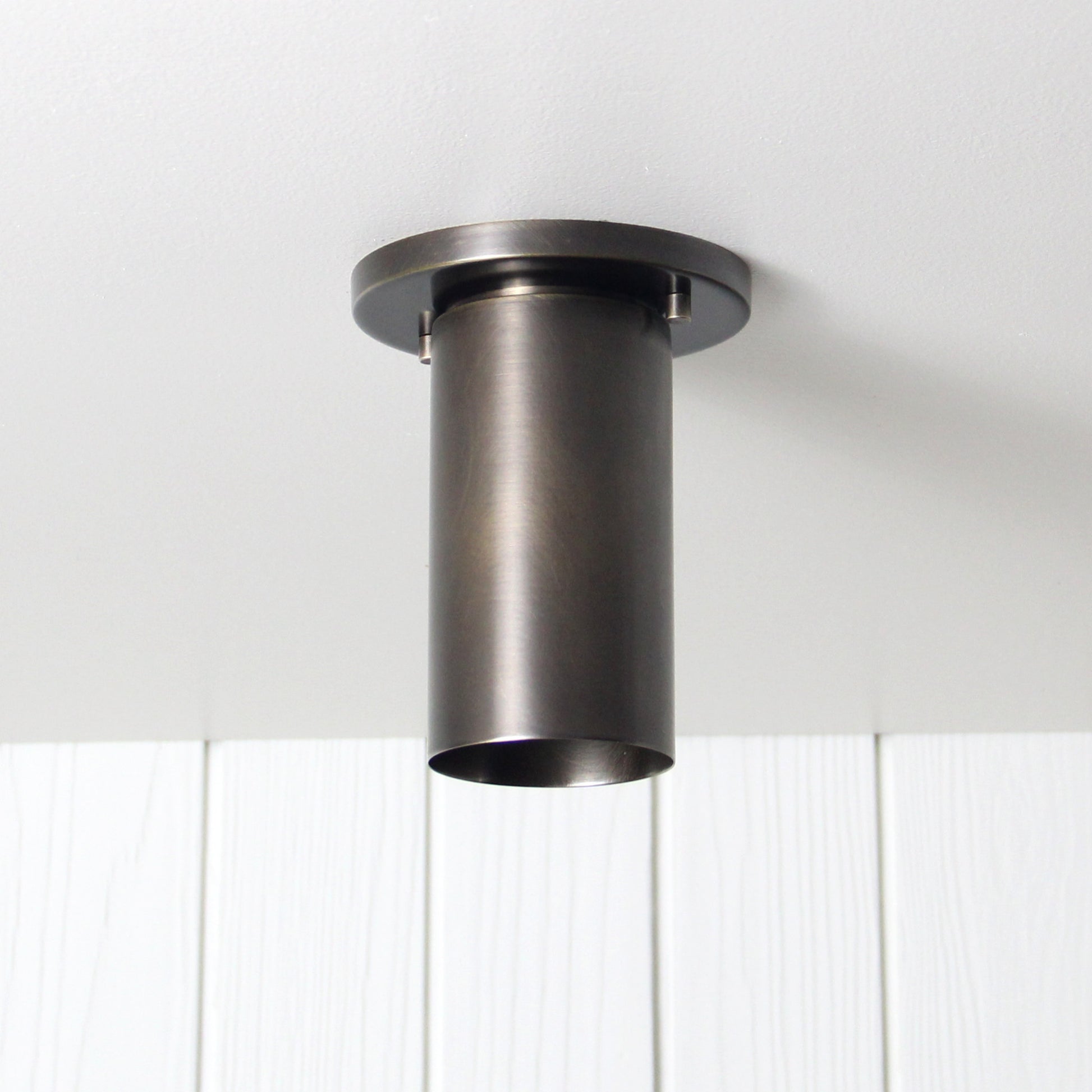 Post Flush Mount in Antique Brass