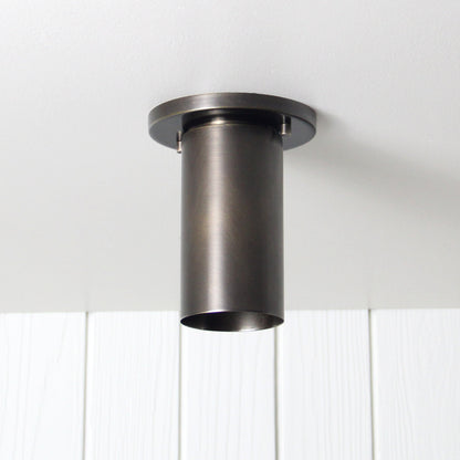 Post Flush Mount in Antique Brass