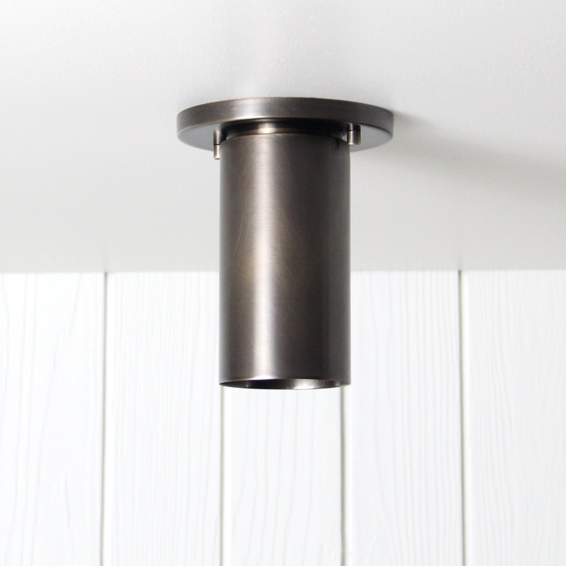 Post Flush Mount in Antique Brass