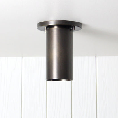 Post Flush Mount in Antique Brass