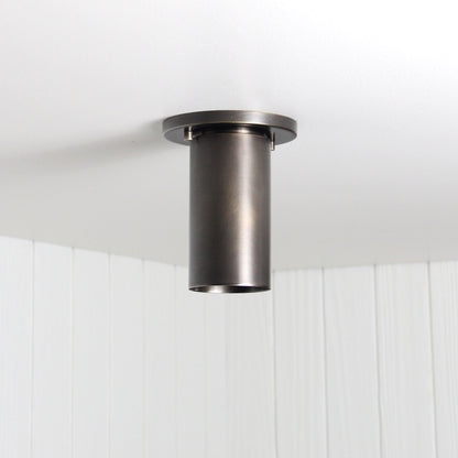 Post Flush Mount in Antique Brass