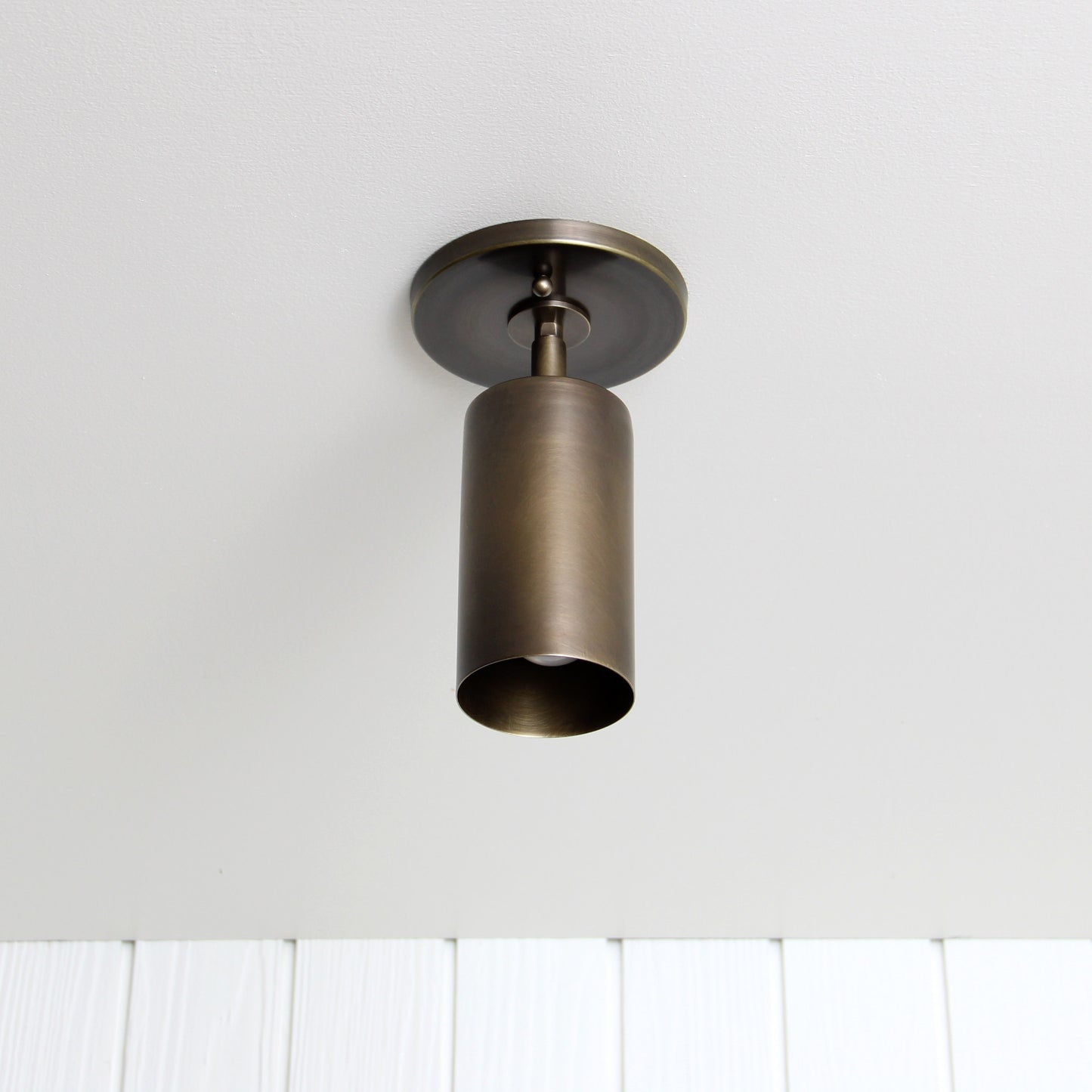 Post Flush Mount Swivel in Antique Brass