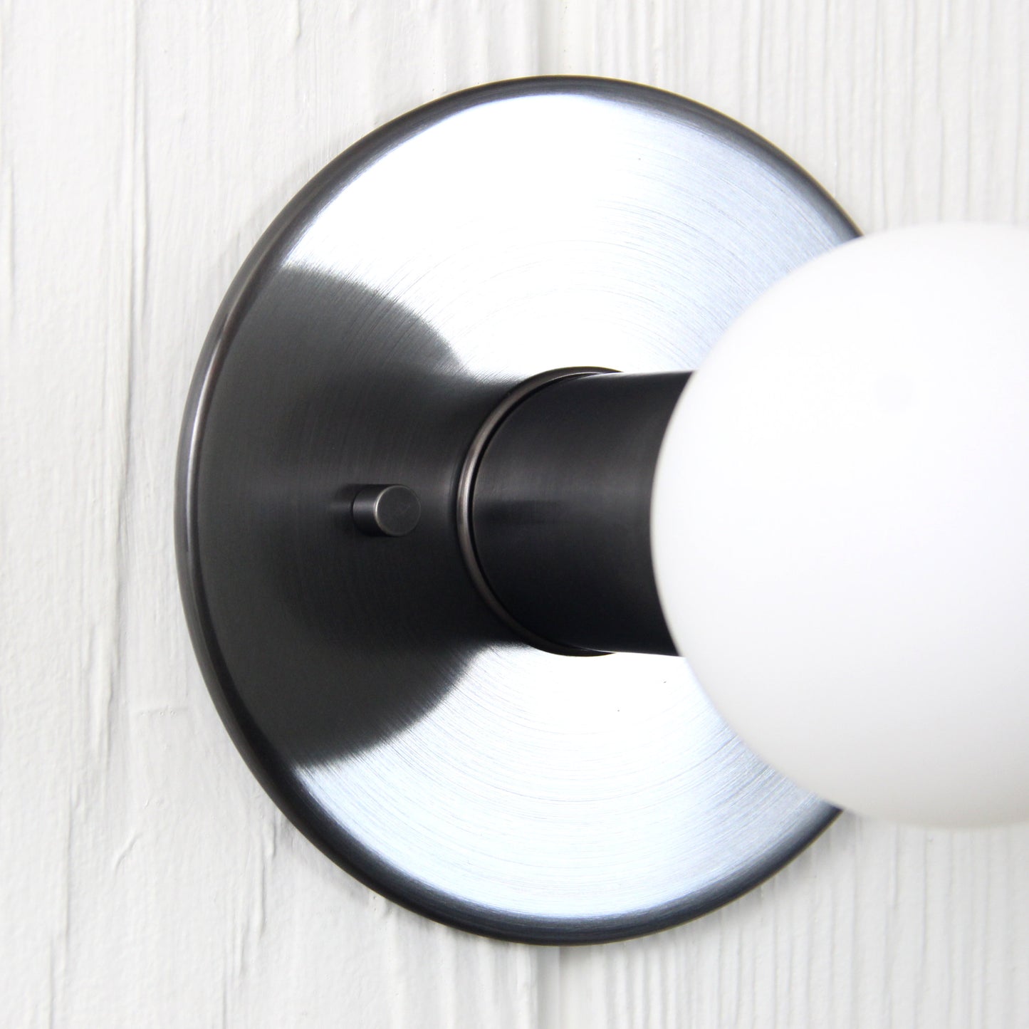 Proche Flush Mount in Blackened Brass