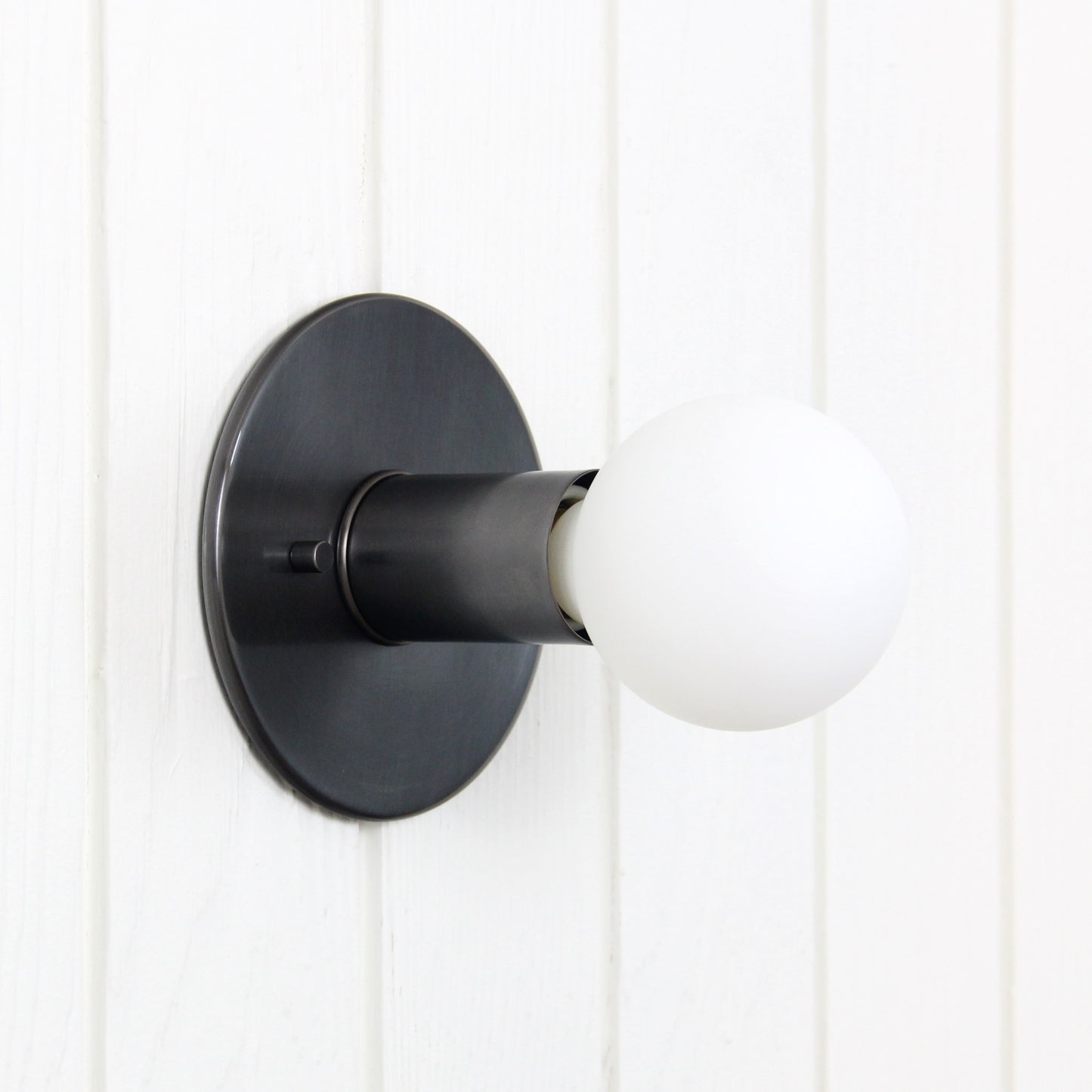 Proche Flush Mount in Blackened Brass