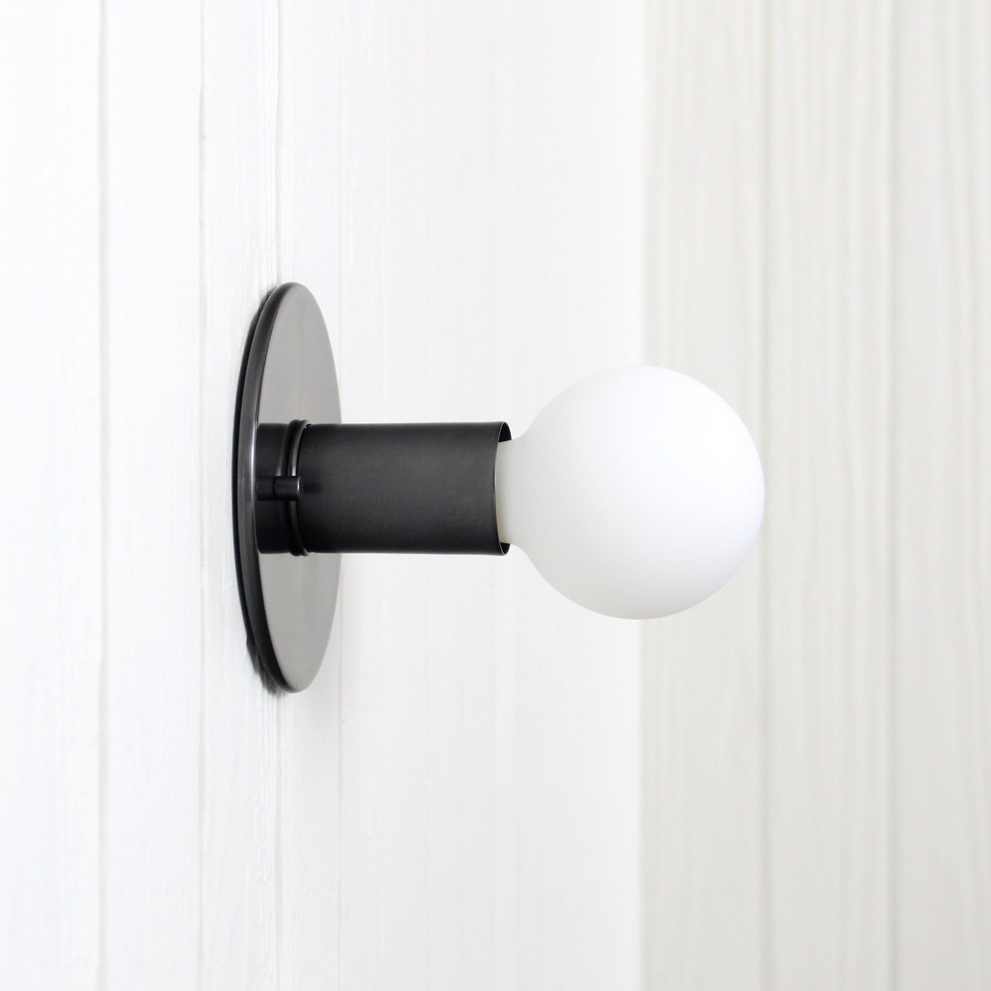 Proche Flush Mount in Blackened Brass