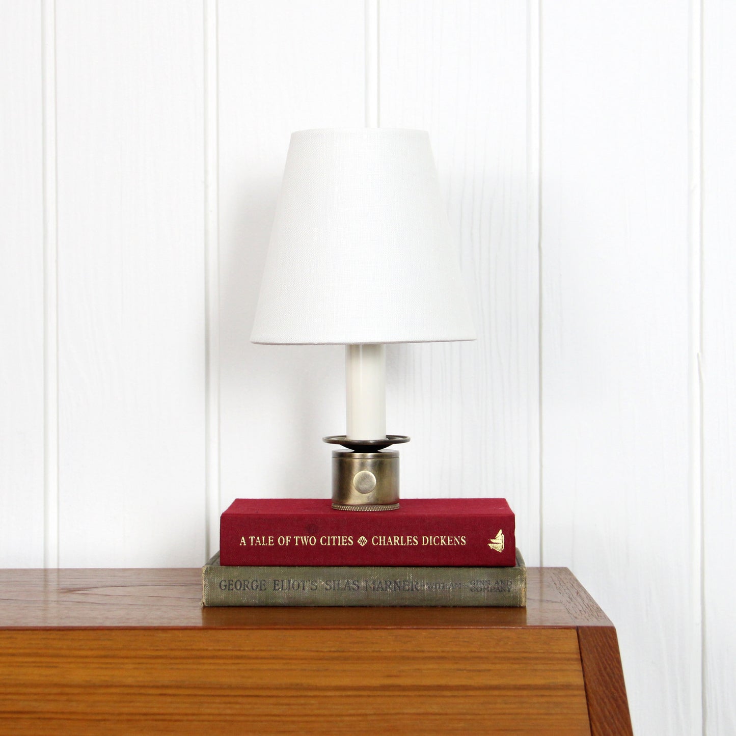 Stede Mini Table Lamp in Patina Brass