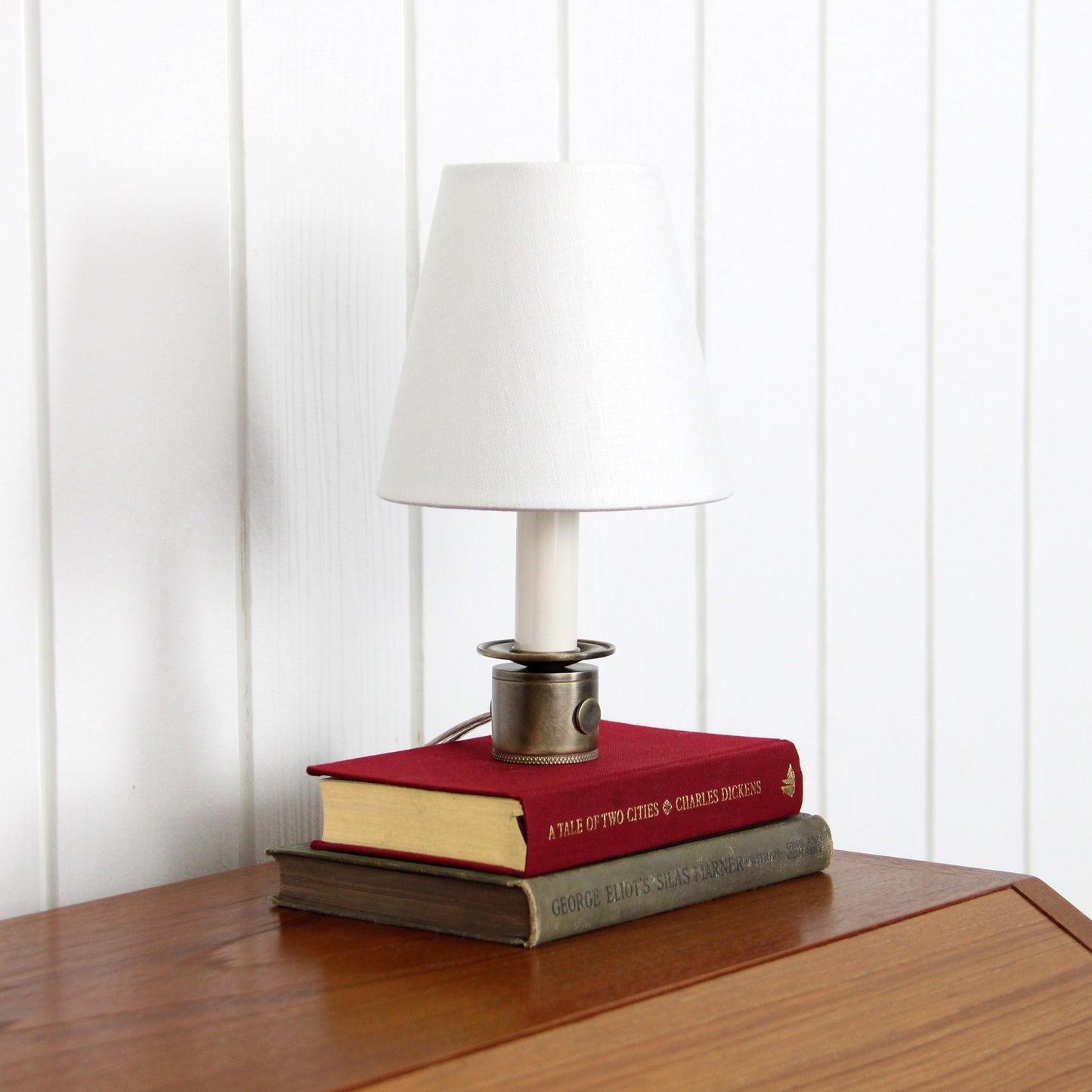 Stede Mini Table Lamp in Patina Brass