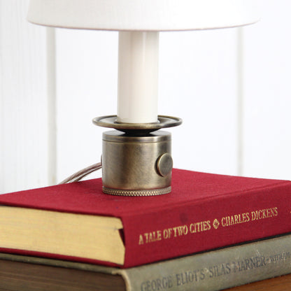 Stede Mini Table Lamp in Patina Brass