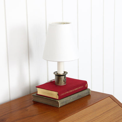 Stede Mini Table Lamp in Patina Brass