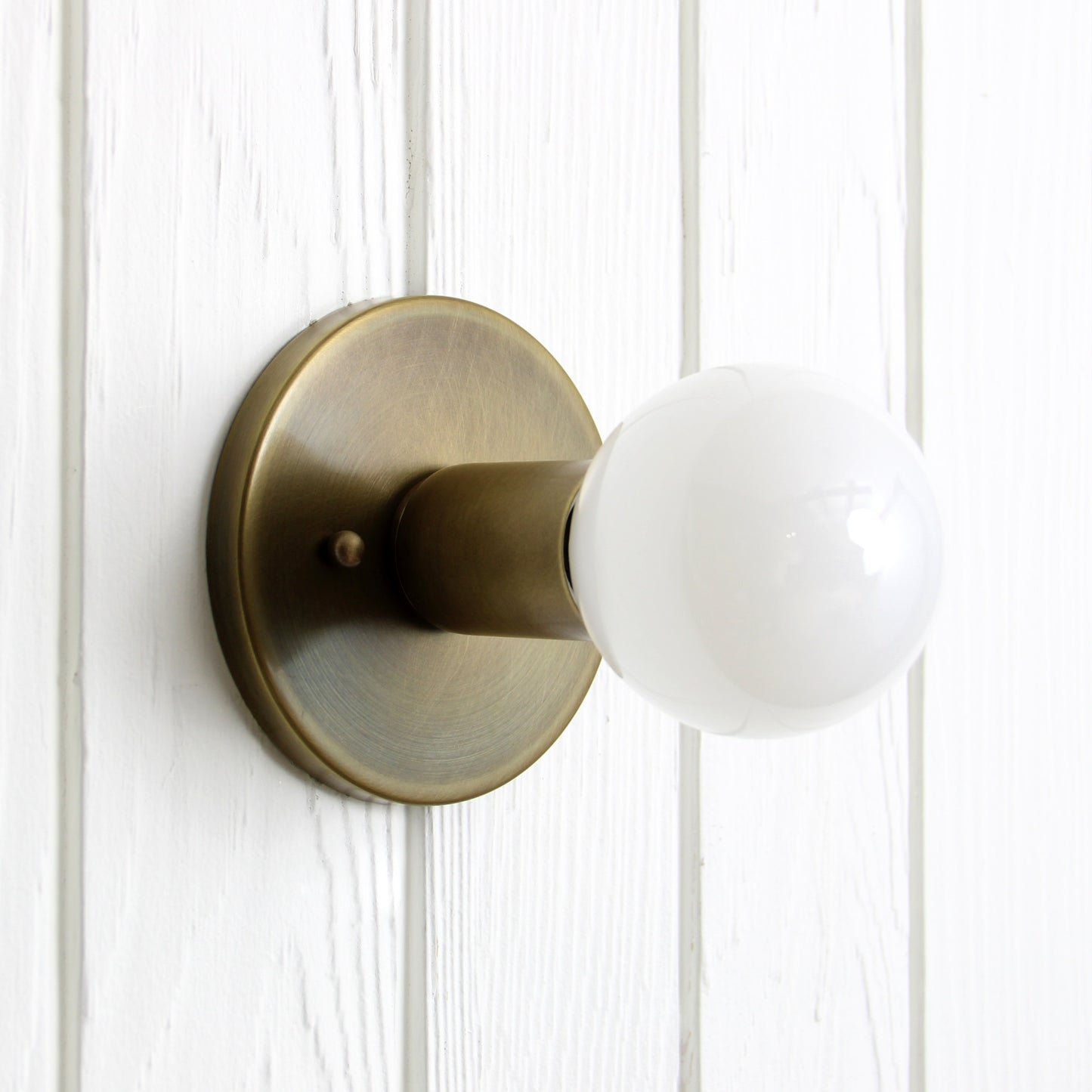 Trek Flush Mount in Aged Brass