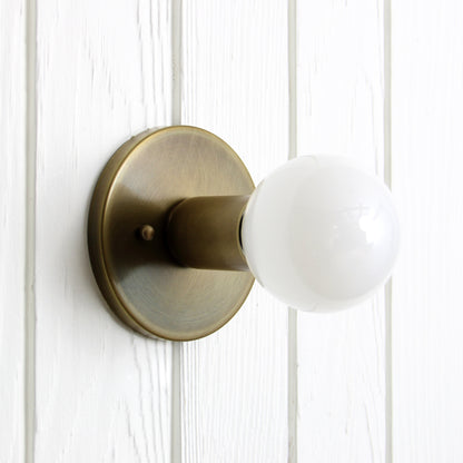 Trek Flush Mount in Aged Brass