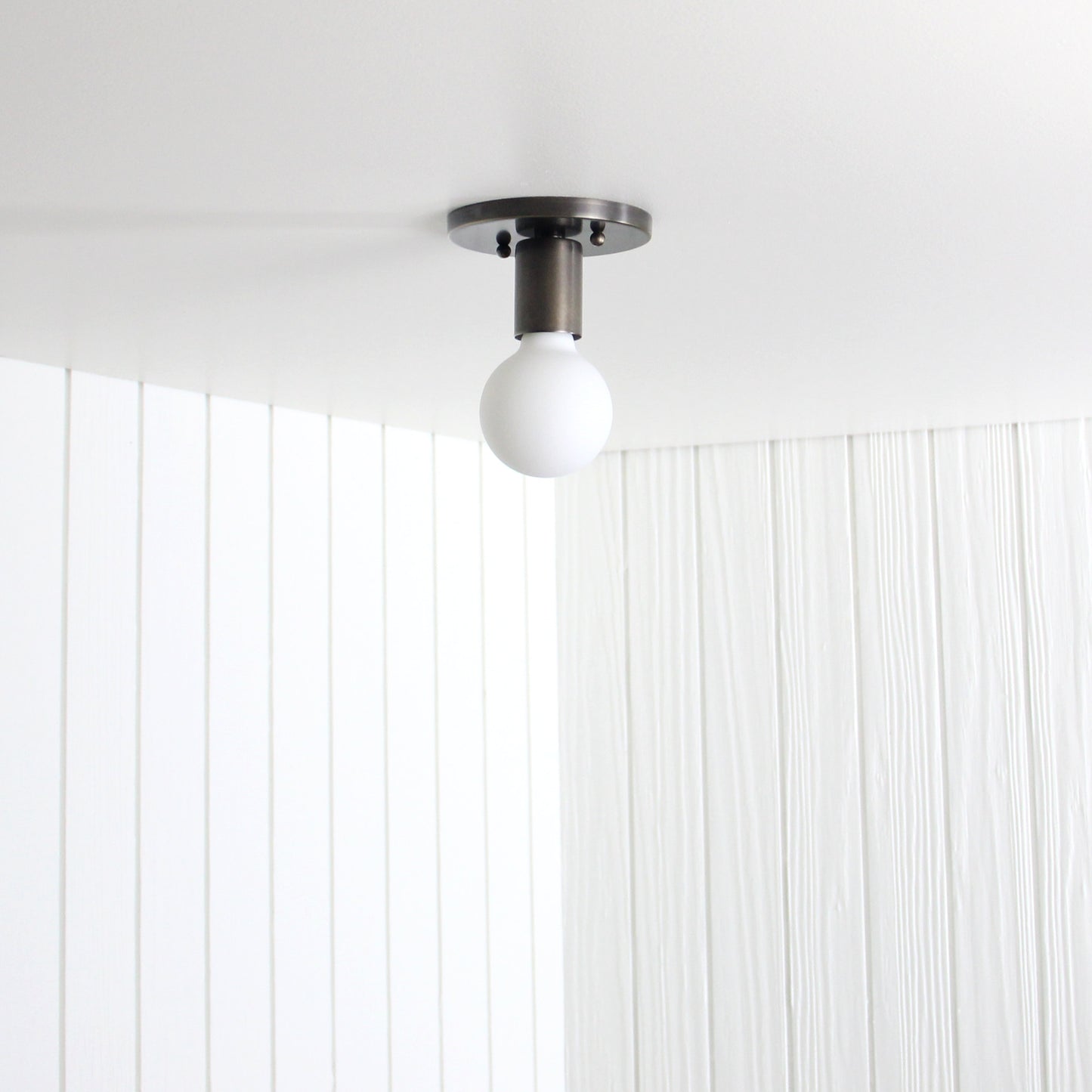 Trek Flush Mount in Antique Brass