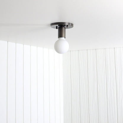 Trek Flush Mount in Antique Brass