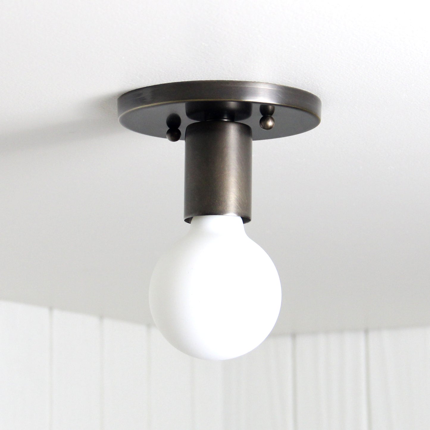 Trek Flush Mount in Antique Brass