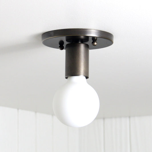 Trek Flush Mount in Antique Brass