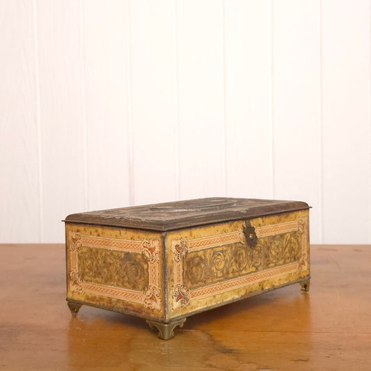 1920s Artstyle nouveau metal candy tin