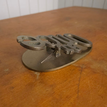 At Once 70s Novelty Brass Paper Clip