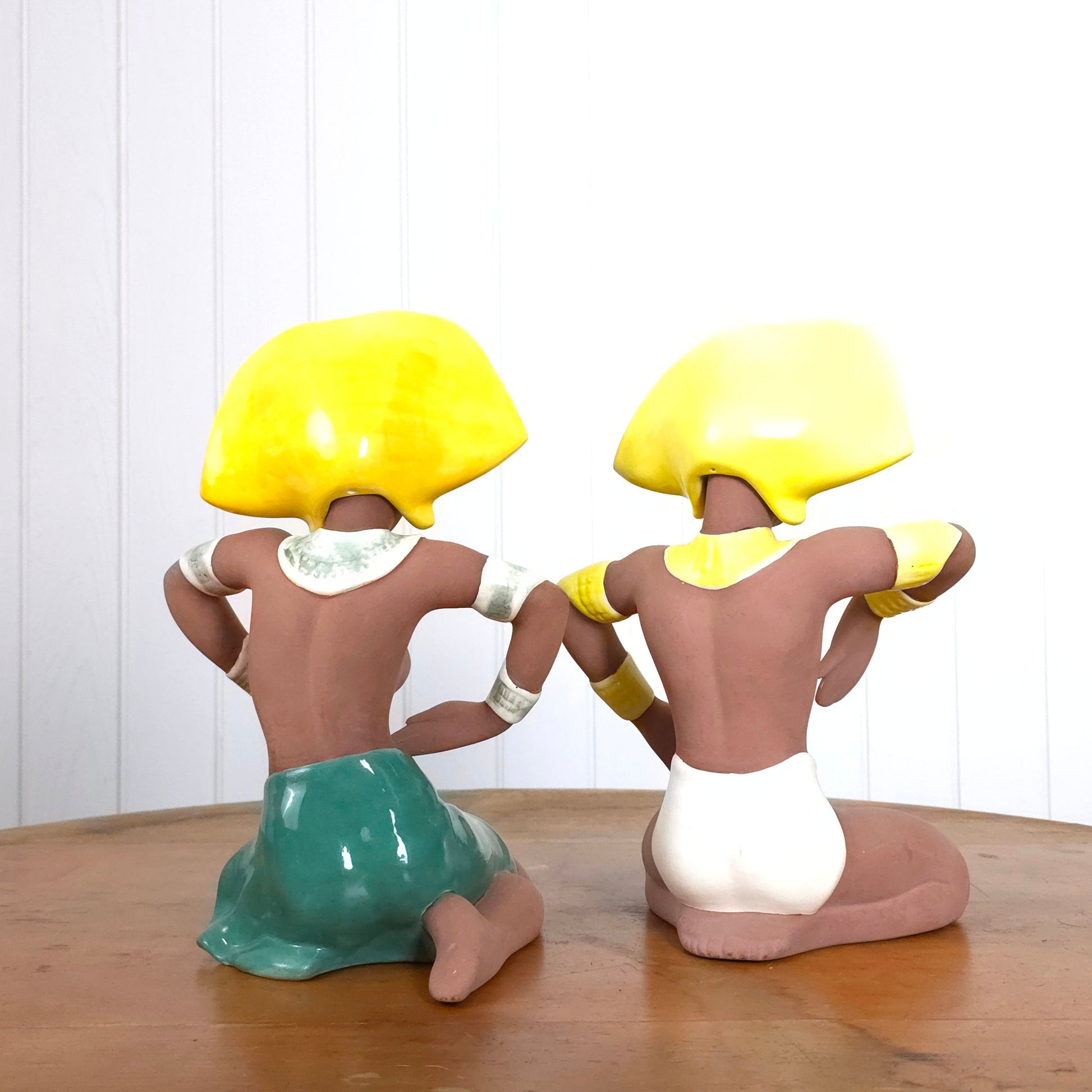 Vintage Balinese Mid-Century Ceramic Figures