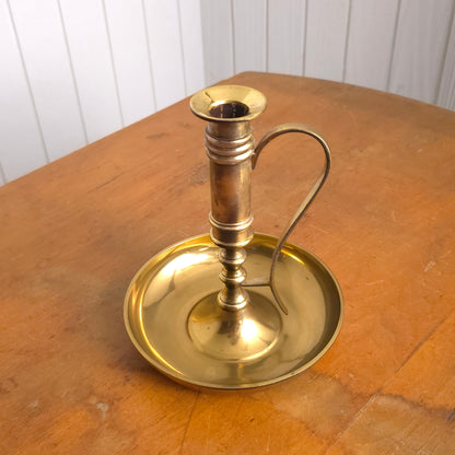 Brass Chamber Candlestick Holder