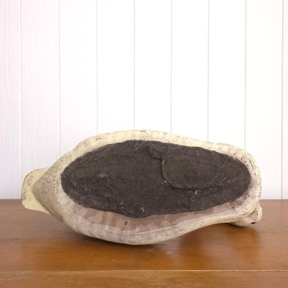 Bottom view of Carl Huff Resin Swan Decoy