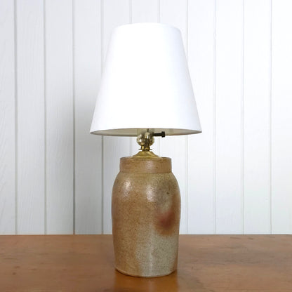 Vintage Crock Pottery Jug Table Lamp