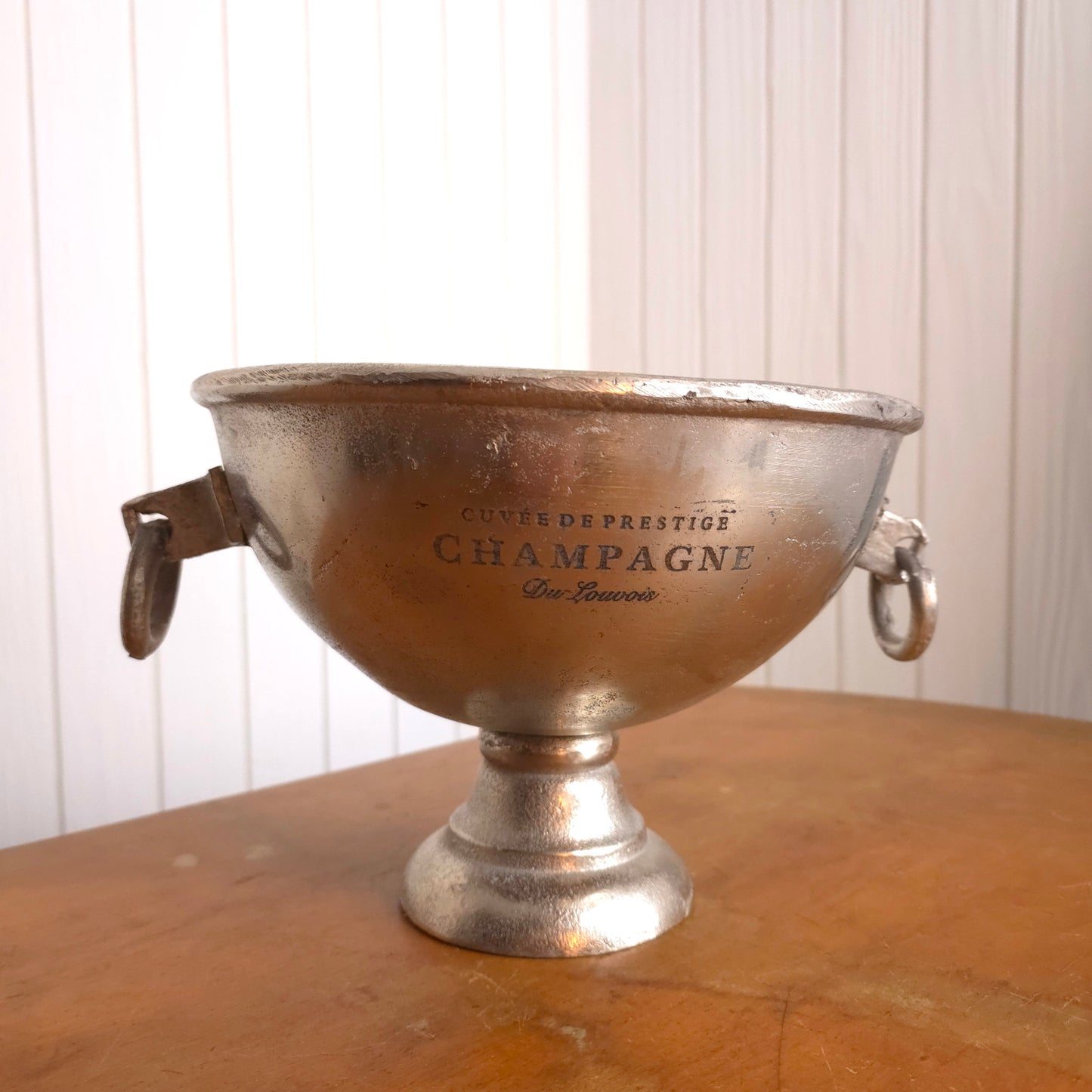 Cuvee de Prestige Champagne du Louvois Aluminum Ice Bucket