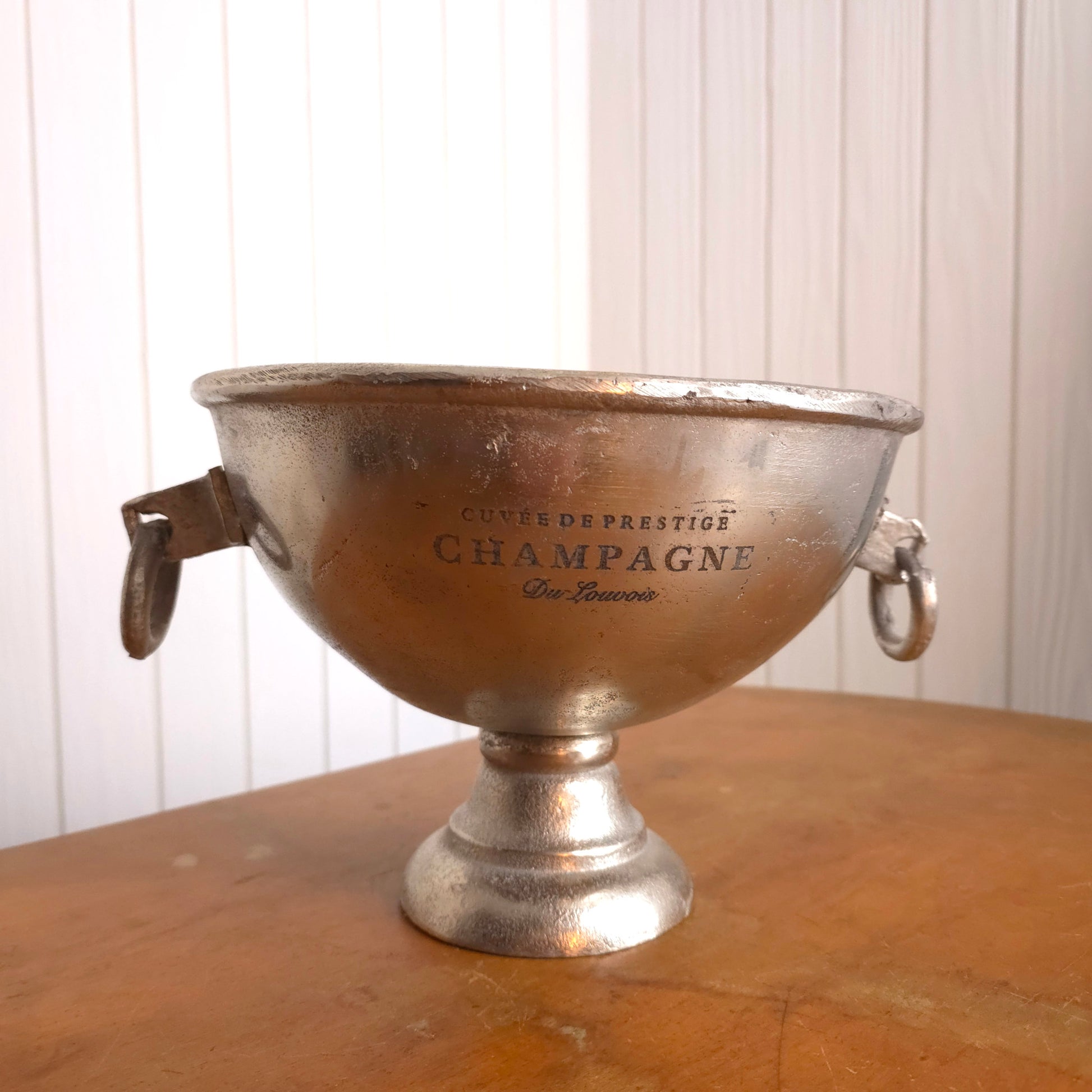 Cuvee de Prestige Champagne du Louvois Aluminum Ice Bucket