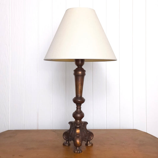 Frederick Cooper Brass Animal Paw Footed Table Lamp