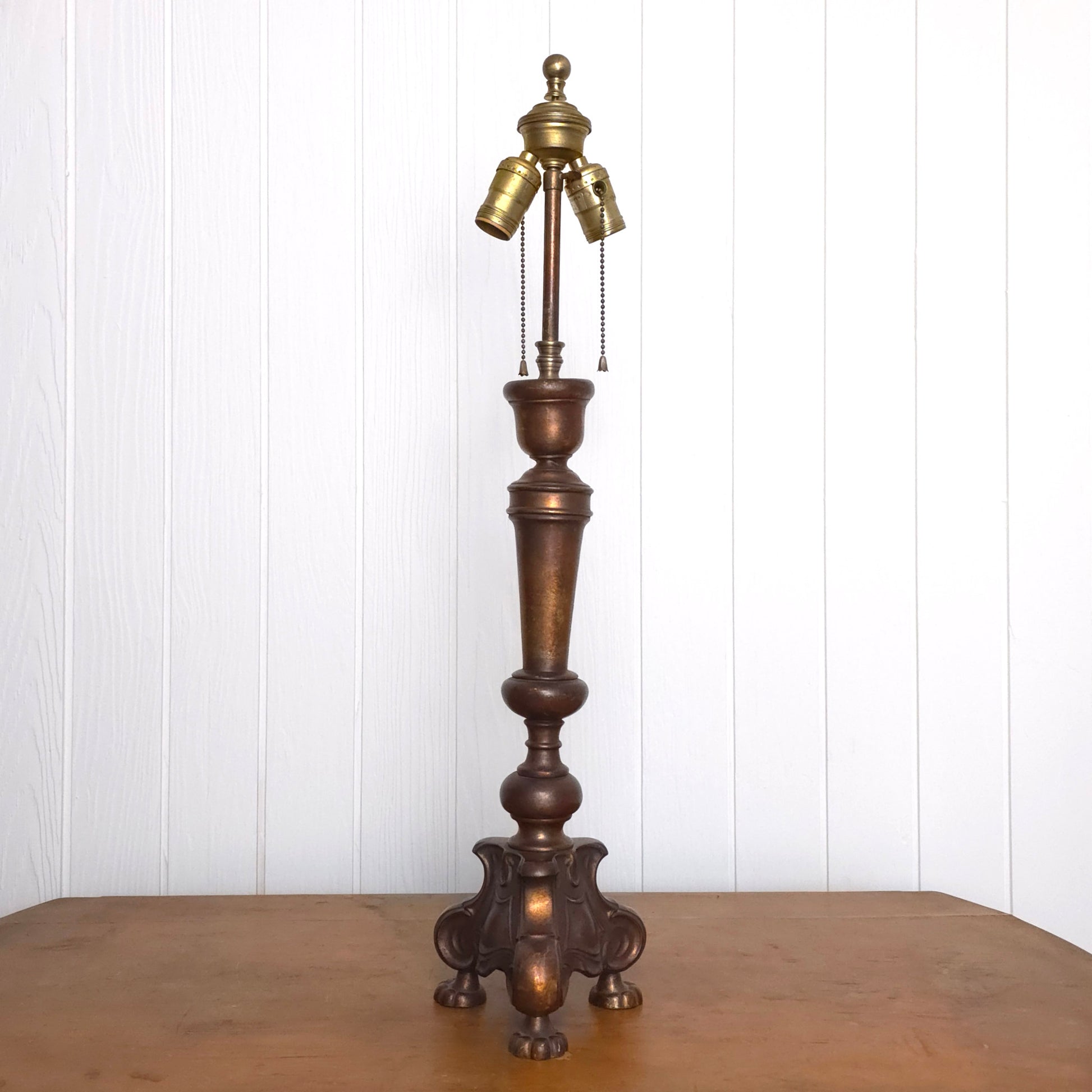 Frederick Cooper Brass Animal Paw Footed Table Lamp