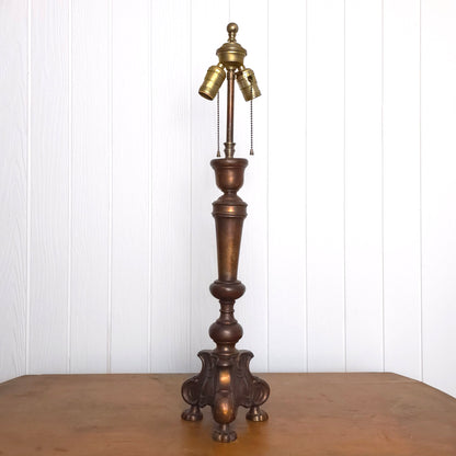 Frederick Cooper Brass Animal Paw Footed Table Lamp