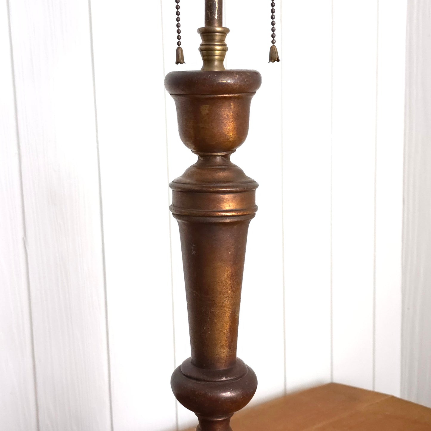 Body detail of Frederick Cooper Brass Animal Paw Footed Table Lamp