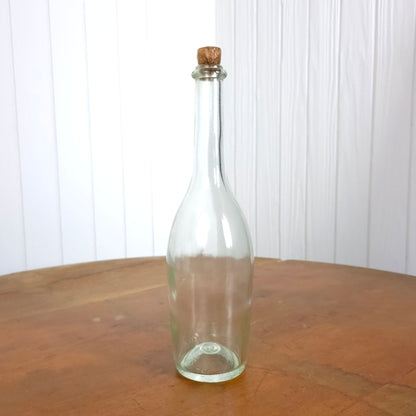 Vintage French Modele Depose Wine Bottle with Cork