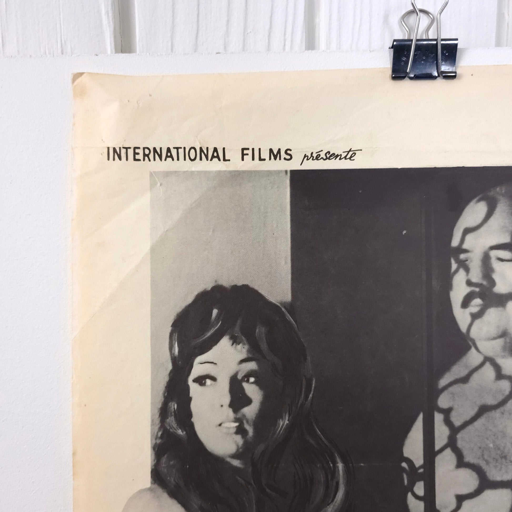 Detail of Vintage 1966 "Girl From S.I.N." Belgian Movie Poster
