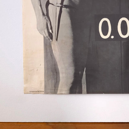 Detail of Vintage 1966 "Girl From S.I.N." Belgian Movie Poster