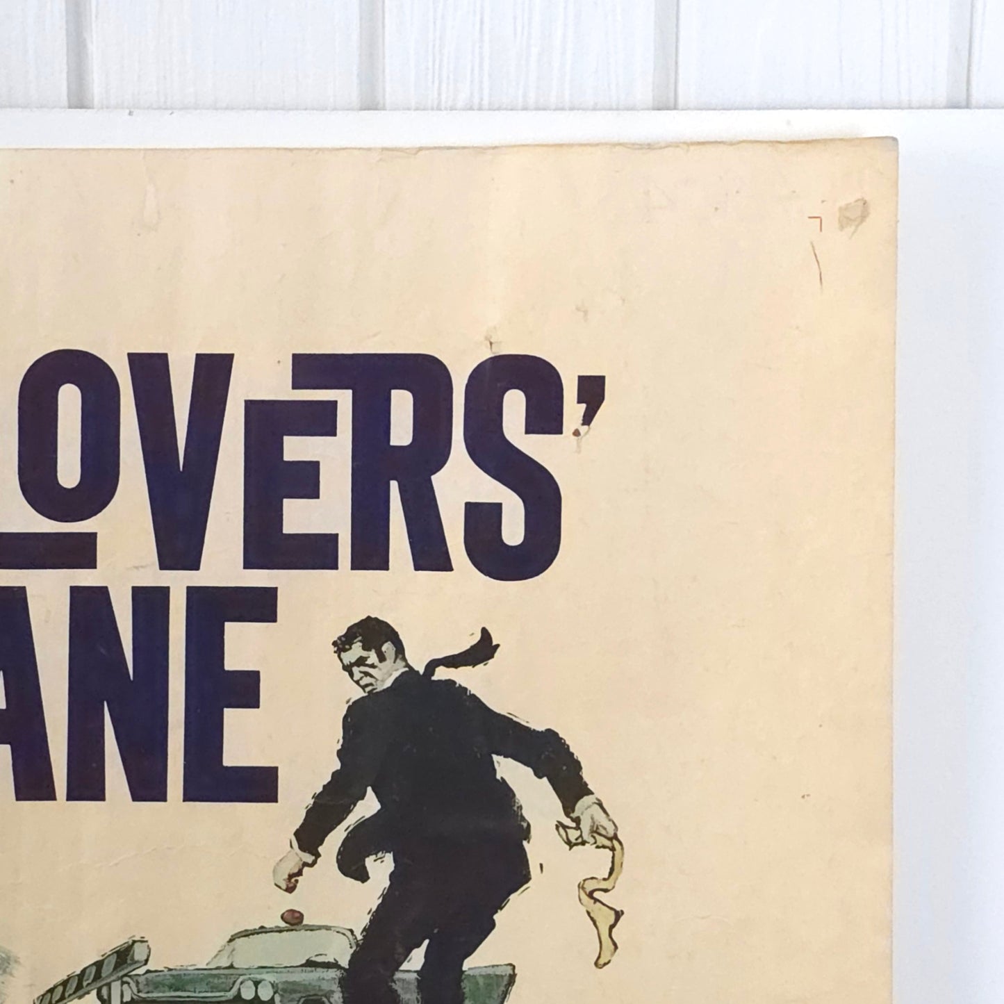 Detail of Vintage 1960 "Girl In Lovers' Lane" Movie Poster