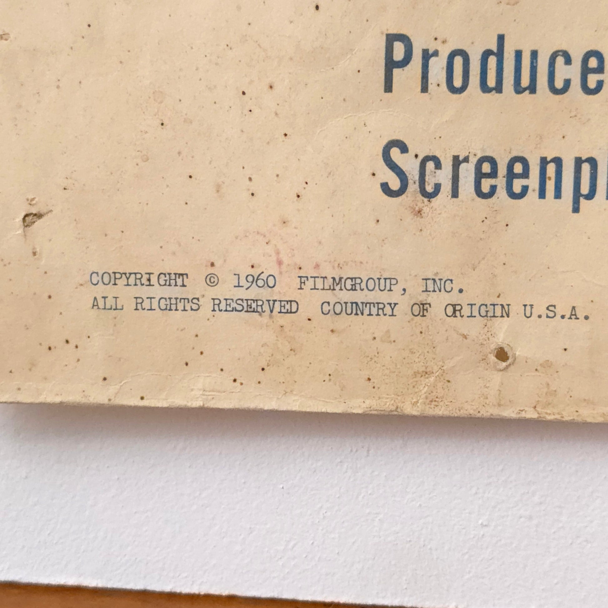 Detail of Vintage 1960 "Girl In Lovers' Lane" Movie Poster