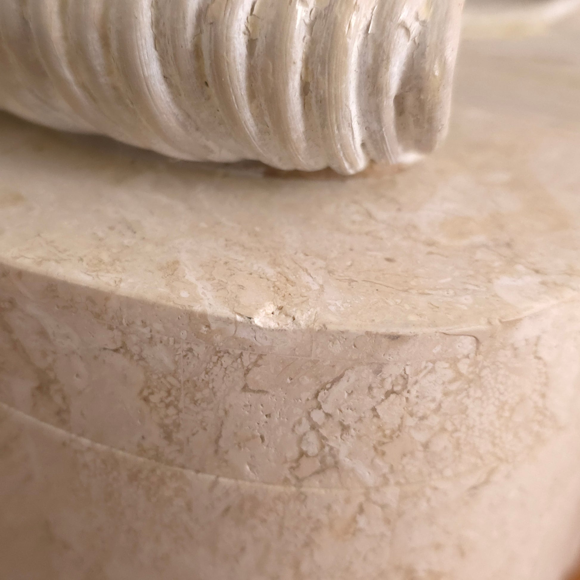 Detail of Renoir Tesselated Stone Box with Bow