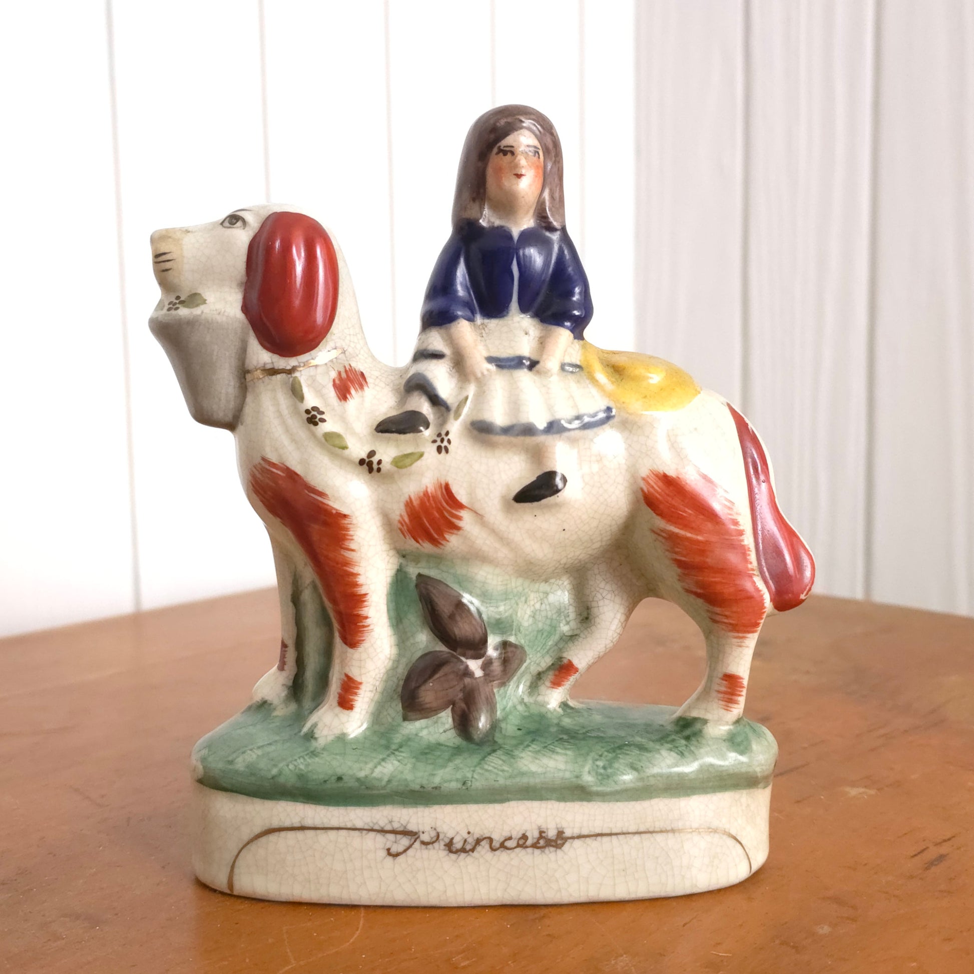 Princess of Staffordshire Porcelain Prince and Princess Dog Statues