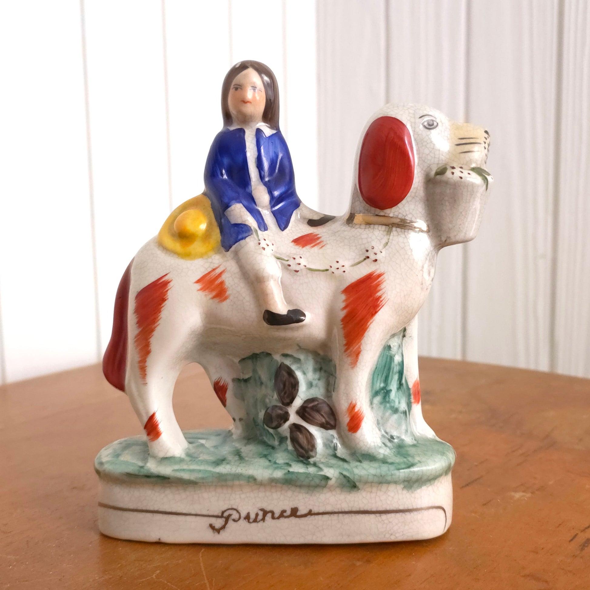 Prince of Staffordshire Porcelain Prince and Princess Dog Statues