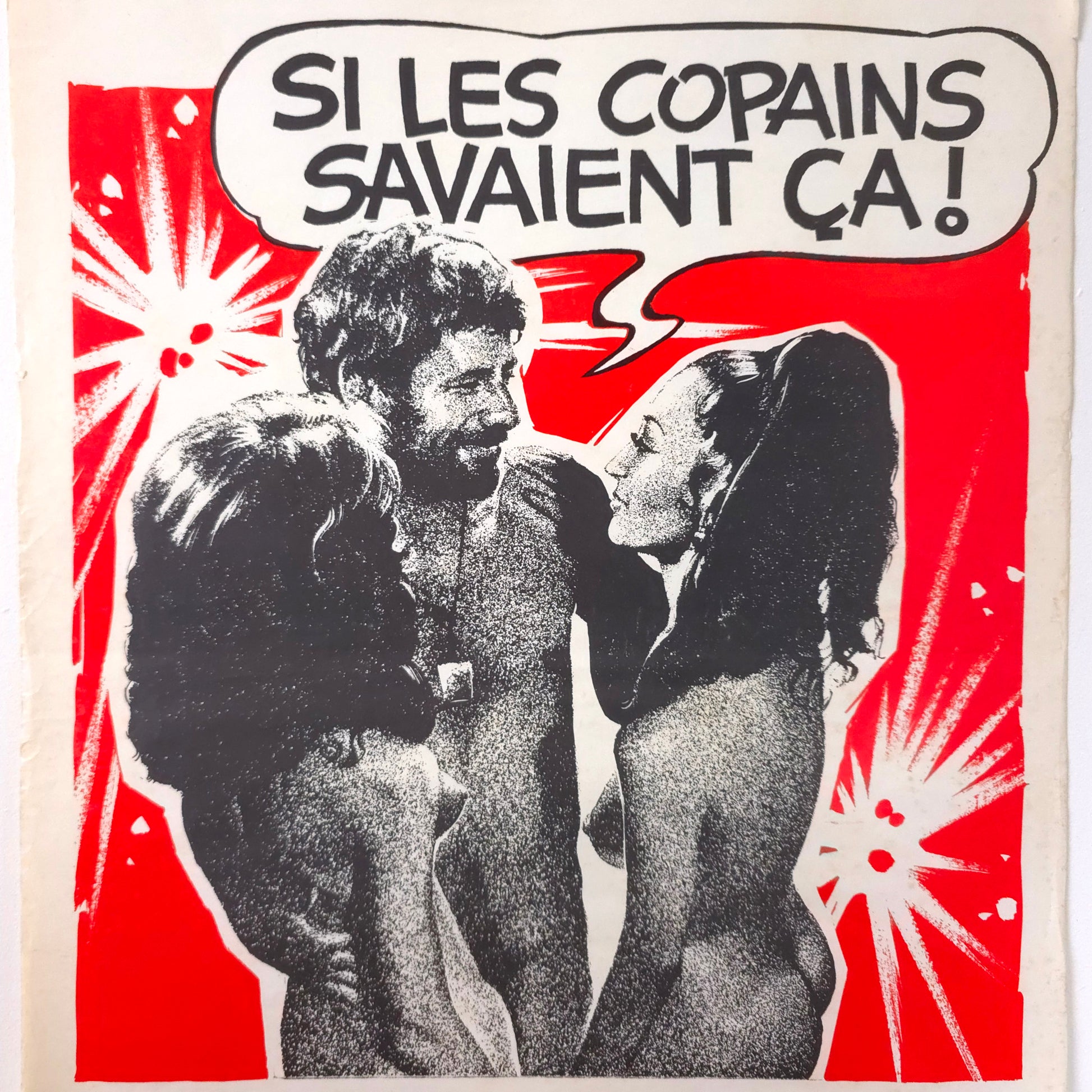 Detail of Vintage 1970 "The Boys Will Never Believe It" Movie Poster